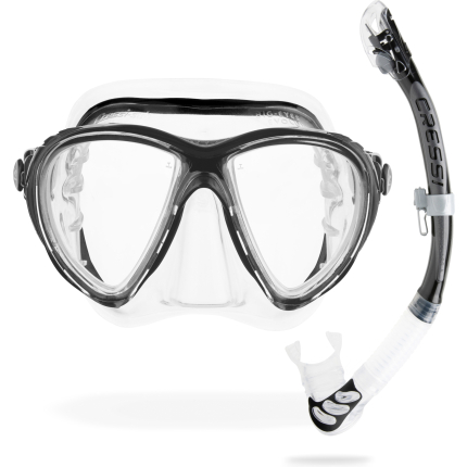 Big Eyes Evolution + Alpha Ultra Dry Snorkel Combo