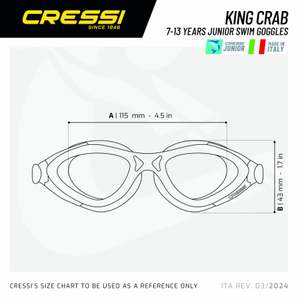King Crab Swim Goggles