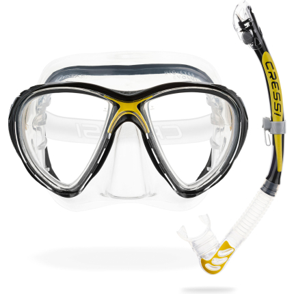 Big Eyes Evolution + Alpha Ultra Dry Snorkel Combo