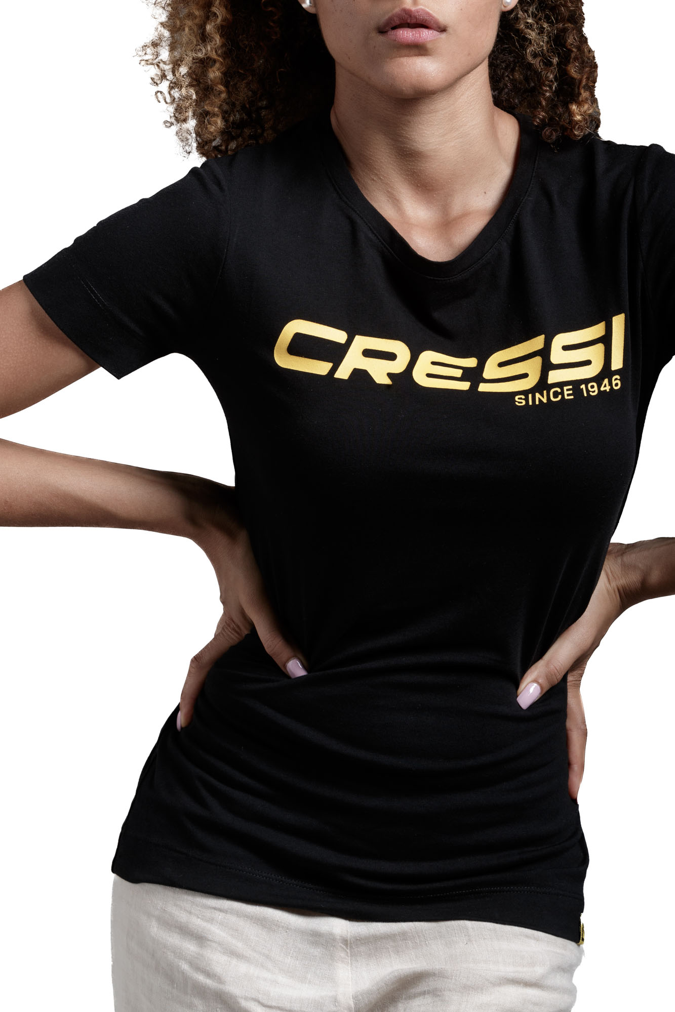 T-Shirt Lady (black/yellow)