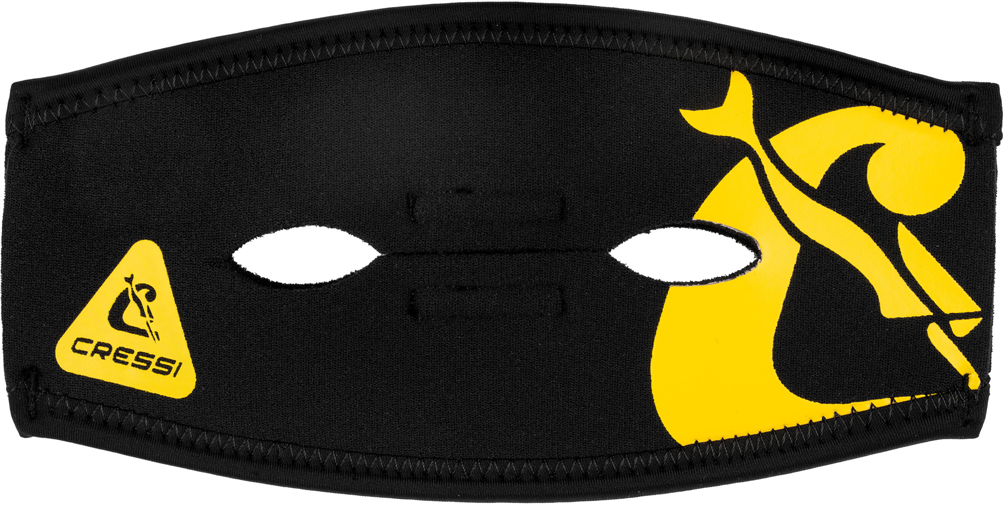 Pony Tail Neo Mask Strap Cover (black/yellow)